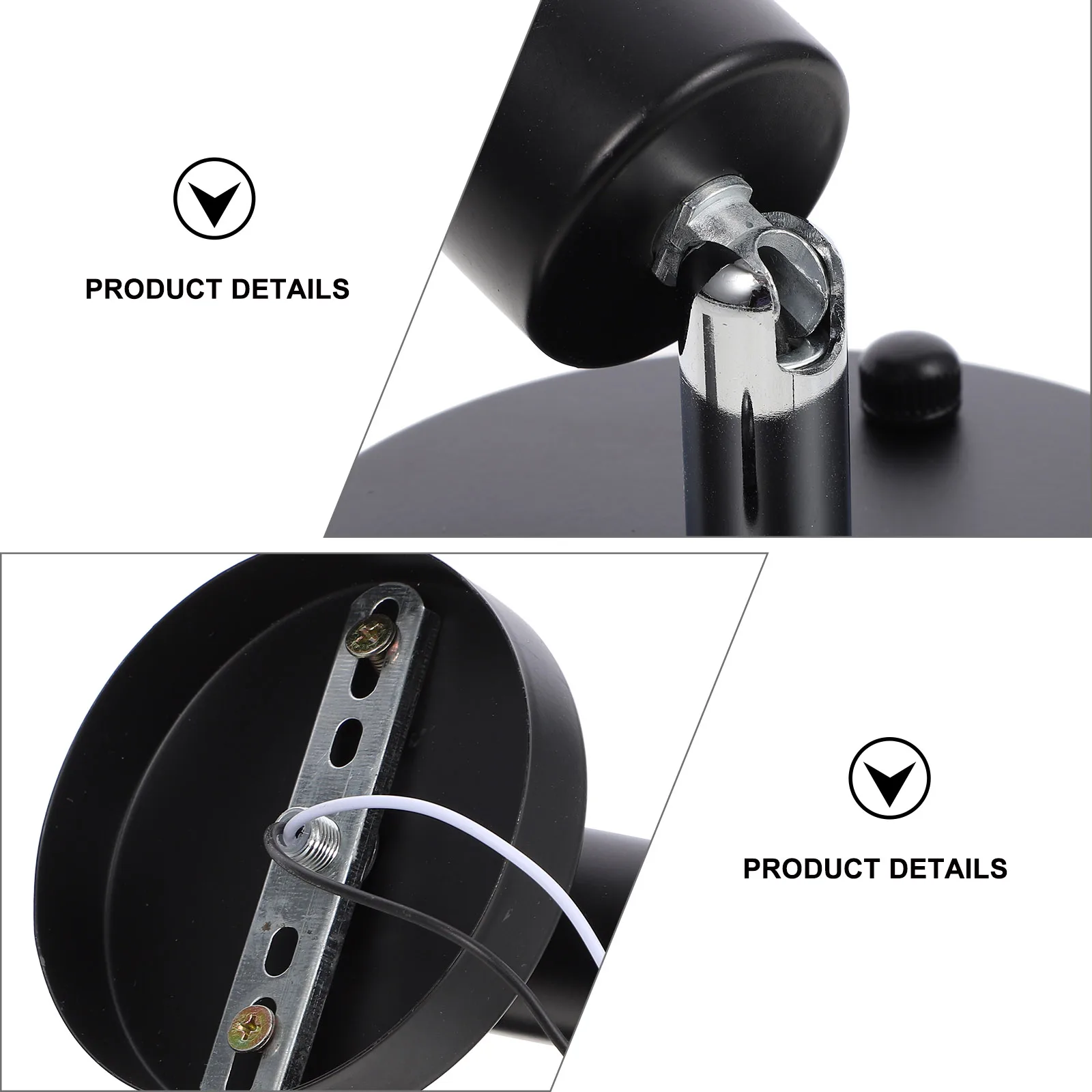 

E27 Rotatable Lamp Holder Iron Base Socket Compatible Bulb Screw Wall Mount Easy Install Lighting Project DIY Pendant