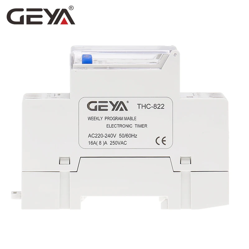 GEYA THC-822 Conversational Programmable Timer 2Channel Changeover Contacts Digital Timer Switch with Battery 16A 220V 110V