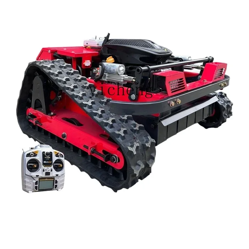 ZC remote control crawler lawn mower multi-functional lawn crusher agricultural household four-wheel drive self-propelled