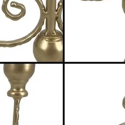 Vintage Metal Candelabrum for Wedding Decor Christmas Tables and Event Styling Elegant Table Centerpiece 30 cm x 20 cm