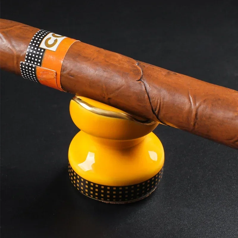 

Ceramic Cigar Display Stand Mini Single Cigar Holder Rack Travel Cigarette Rack Smoking Accessories
