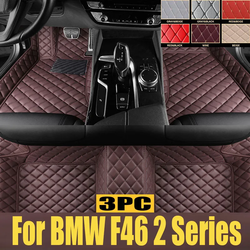 

Artificial Leather Custom Car Floor Mats for BMW F46 2 Series Gran Tourer 2014-2019 Year Interior Details Car trunk mat Carpet