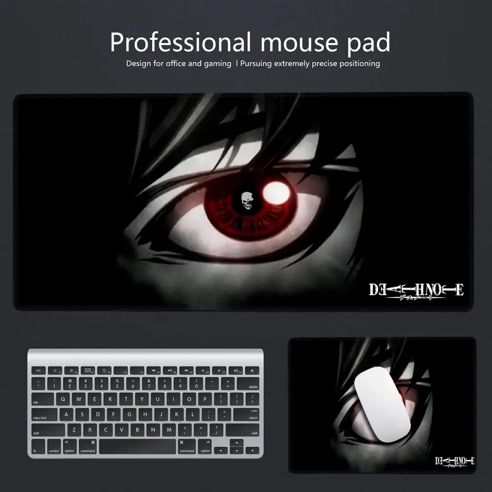 Deaths Notes Mouse Pad Table Pad Cute HD Rubber Desk Pad Extended Gaming Keyboard Mats Large 100x50cm XXL Gamer Big Mouse Pad