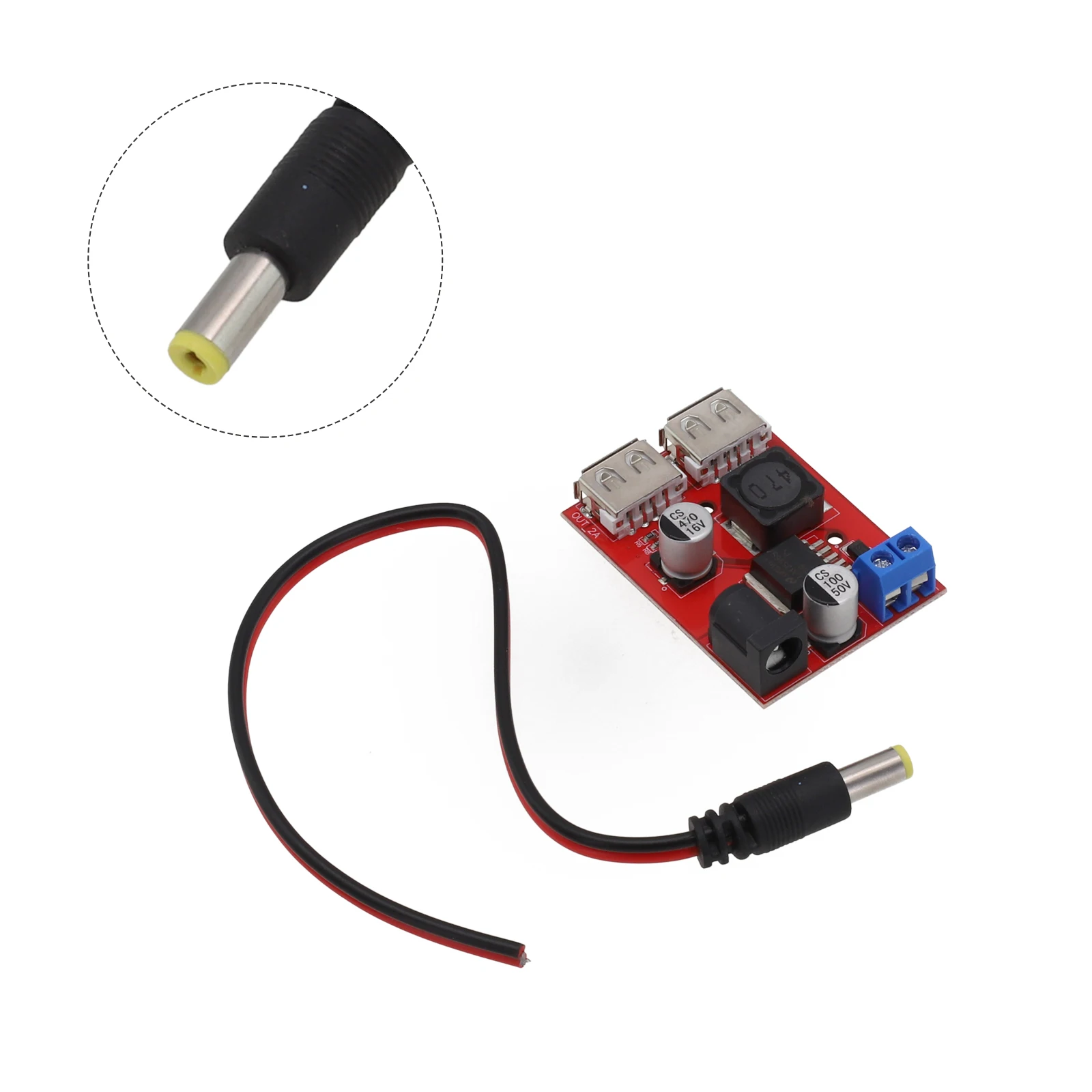 Dual USB Charger 50x35x12mm Charging Module 92 Efficiency Versatile Compatibility 6V-40V DC Input Compact And Portable