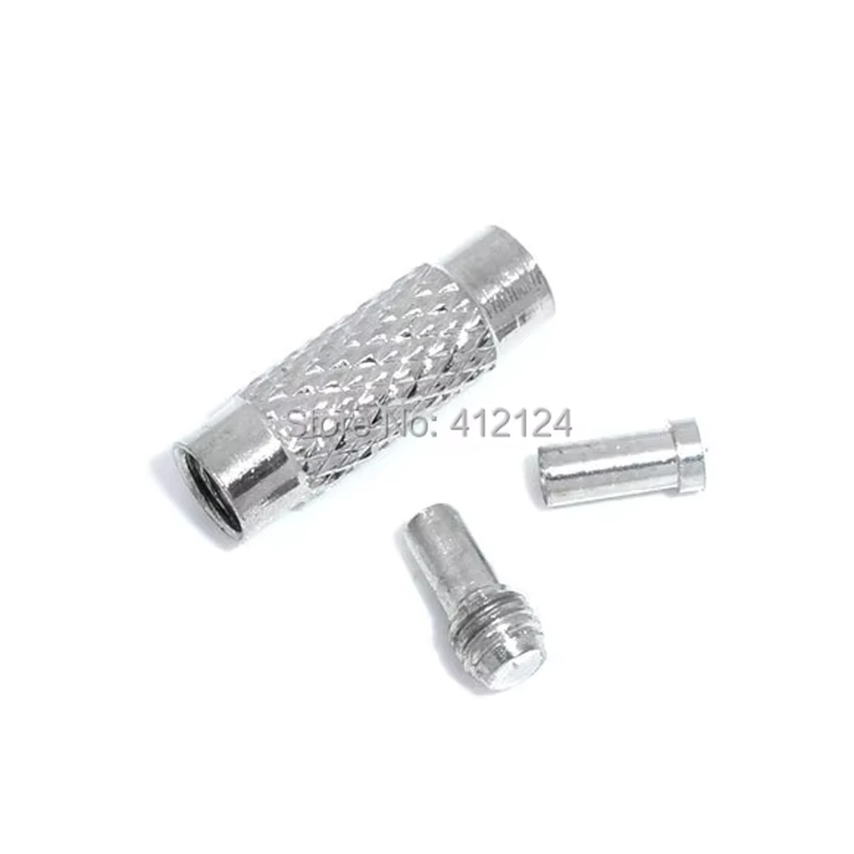 150 Sets Screw End Tip Caps Fit 1mm Bubble Gum Chokers Necklaces Copper Silver Tone 13mm