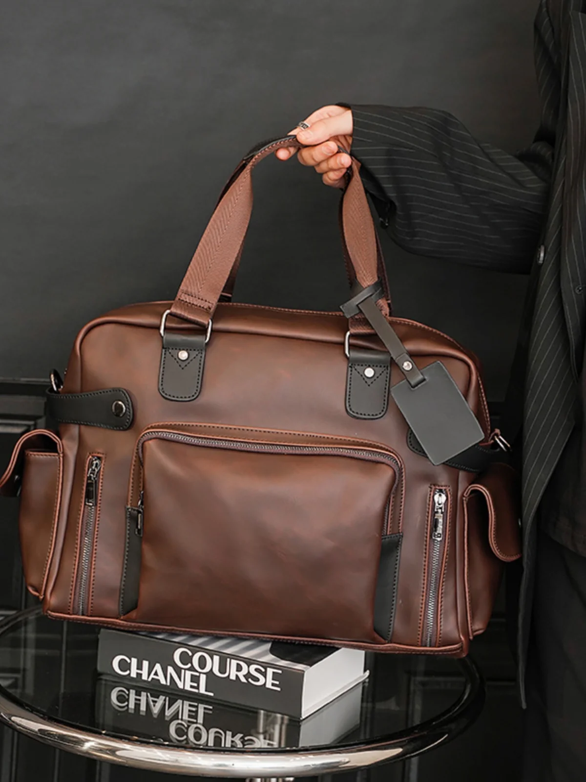 Sac à main en cuir rétro pour hommes, sac à bandoulière décontracté, étui à bombes, sac d'ordinateur de luxe, sac de voyage, tendance coréenne, nouveau