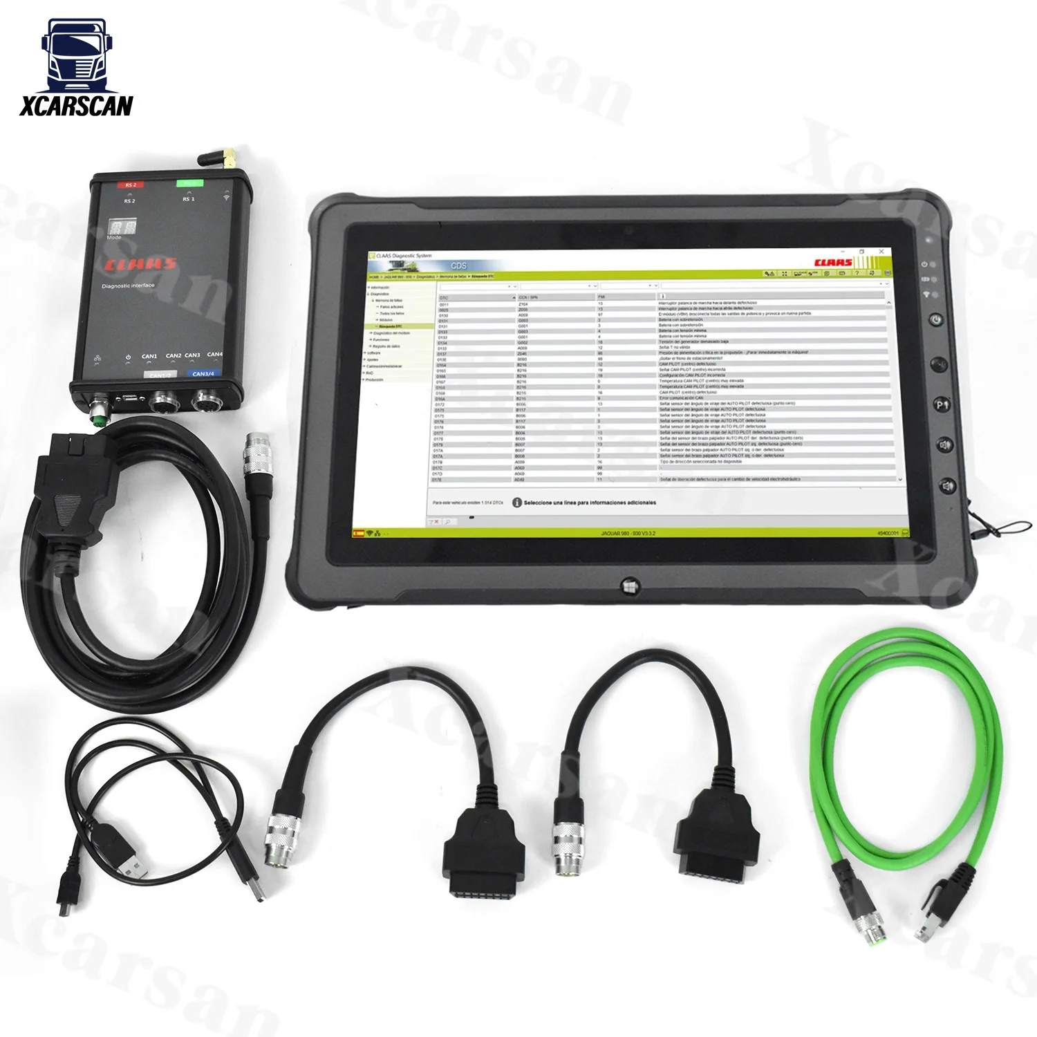 

Getac F110 Tablet FOR CLAAS CANUSB CLAAS 4 CAN Wi-Fi diagnostic scanner tool Agriculture construction Truck Tractor