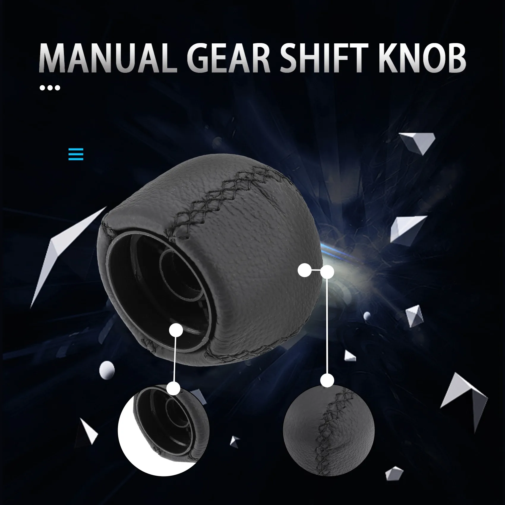 Car Manual Gear Shift Knob for SAAB 95 9-5 (1998-2010) 4777074 Transmission Gearstick Lever Shifter Arm Knob Headball