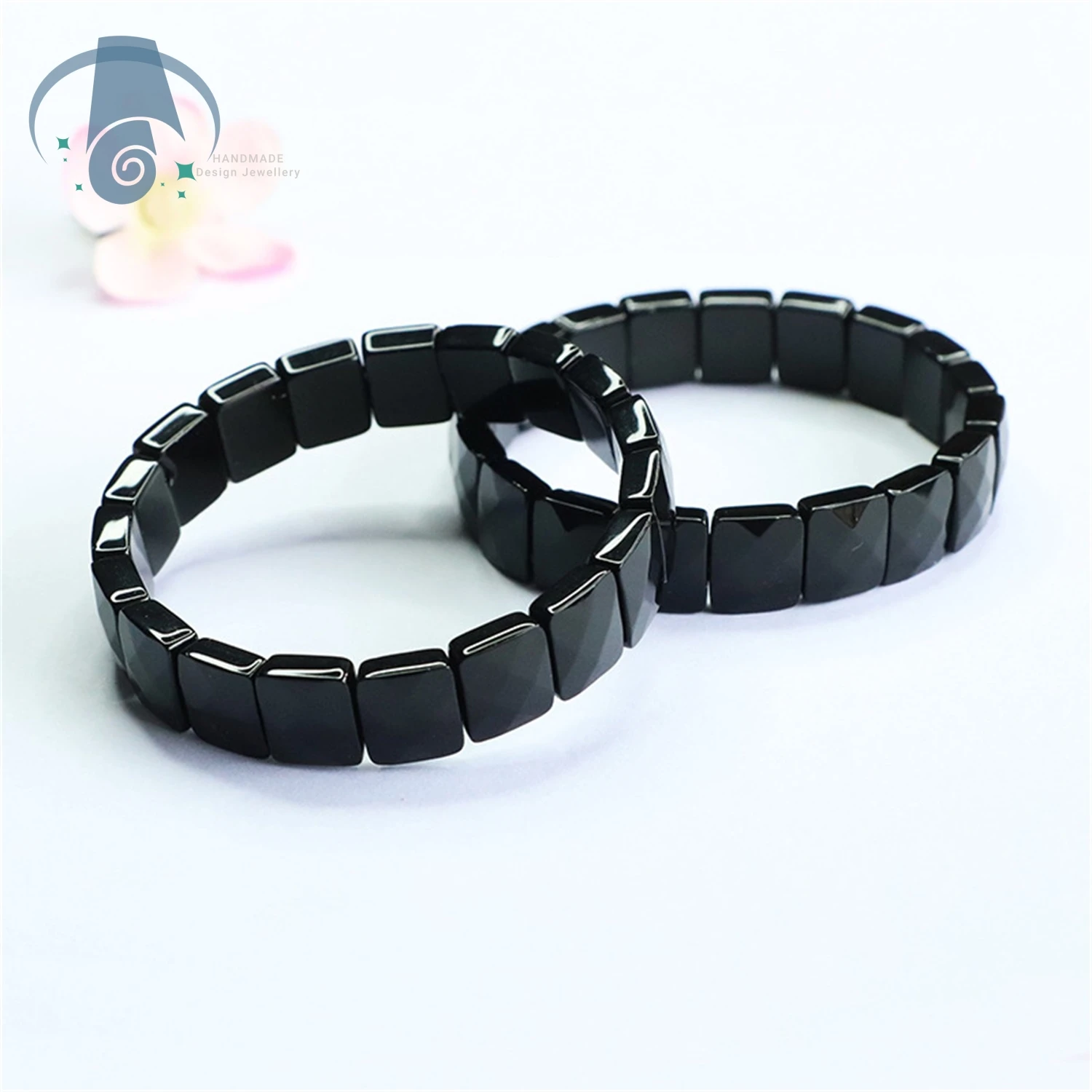 Natural Black Obsidian Bracelet Smooth Polished Stone Energy Protection Healing Crystal Jewelry for Women Men Yoga Meditation 4