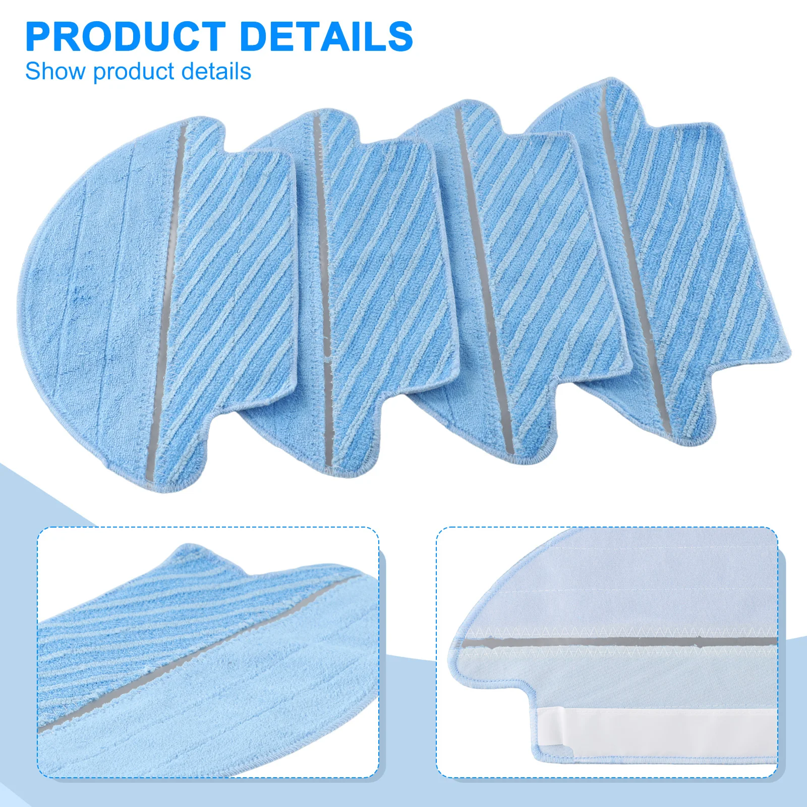Mop Cloths For EVERYBOT For 3i Robot Vacuum Cleaner Spare Part Accessory Replacement Cleaning Tools Household Supplies