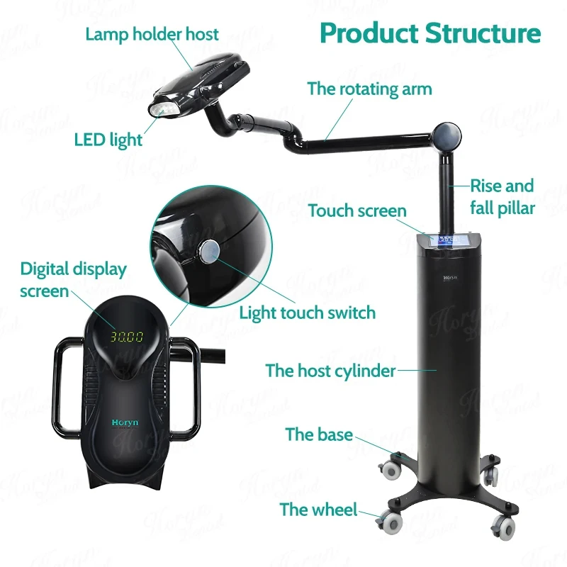 80W Lift Type Dental Cold Light Lamp Blue Color Touch Screen  Teeth Whitening Machine Bleaching Accelerator Device LED Light view 3