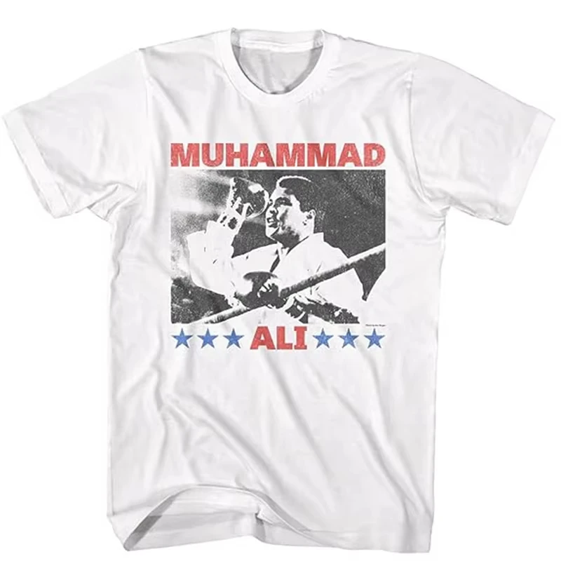 

New Spring and Summer Women Men T-shirts Muhammad Ali The Boxing Champion American Retro Casual Men's Fitness Loose T-shirt