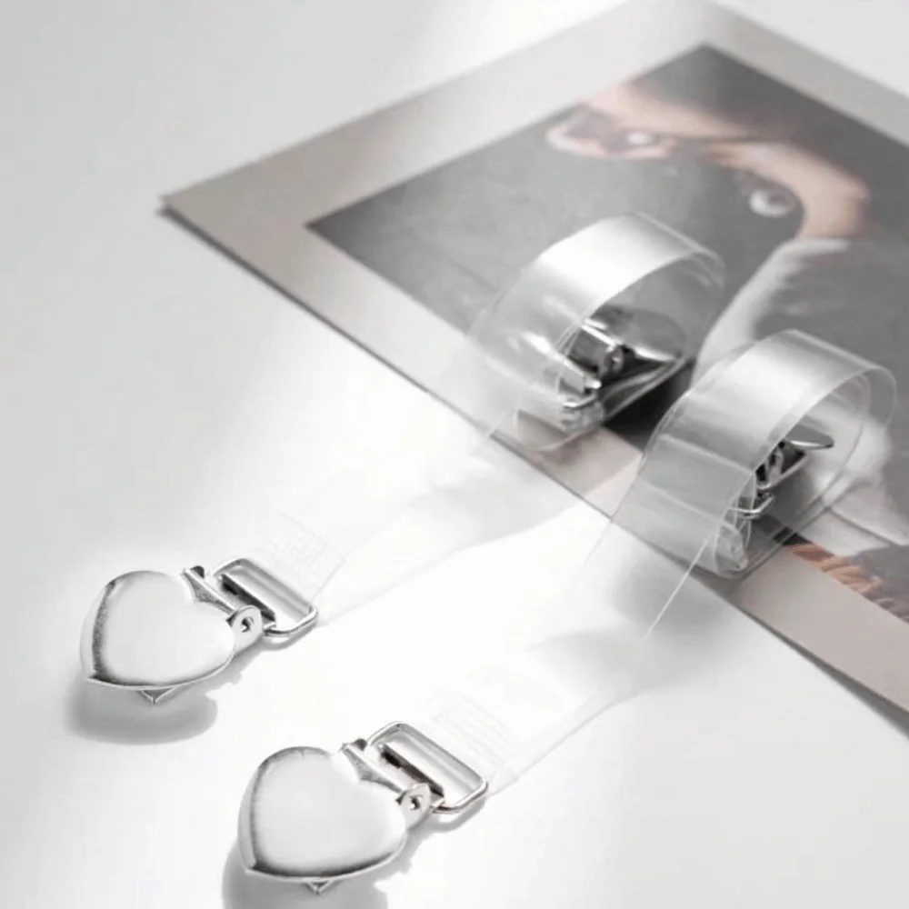 Transparent Invisible Shoulder Strap Adjustable Anti-Slip Bra Clasp Invisible Portable Clothes Clasp for Women