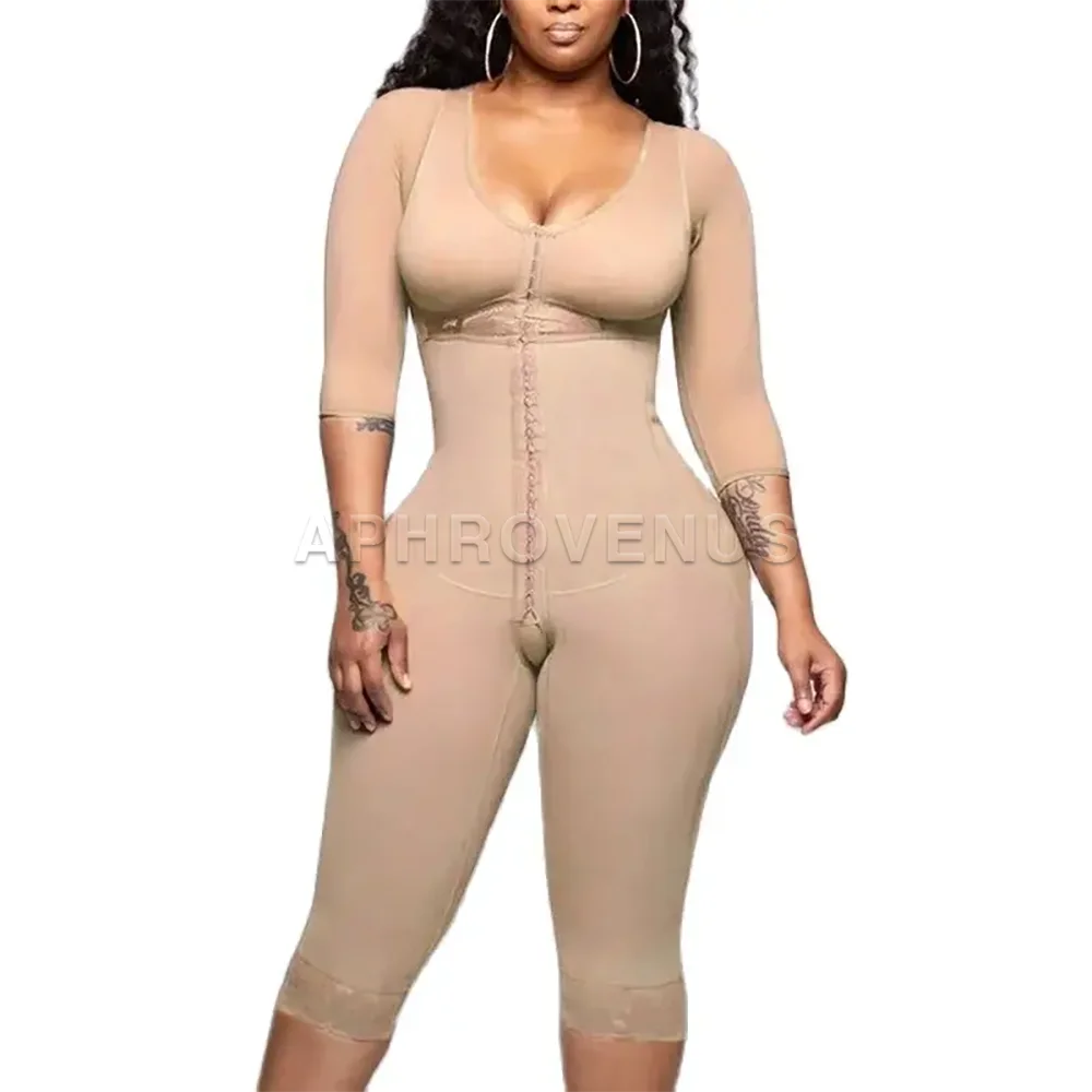 Fajas Women Long Sleeve Corset Tummy Control Support Slimming Bodysuit Waist Trainer Butt Lifter Flat Belly Shapewear