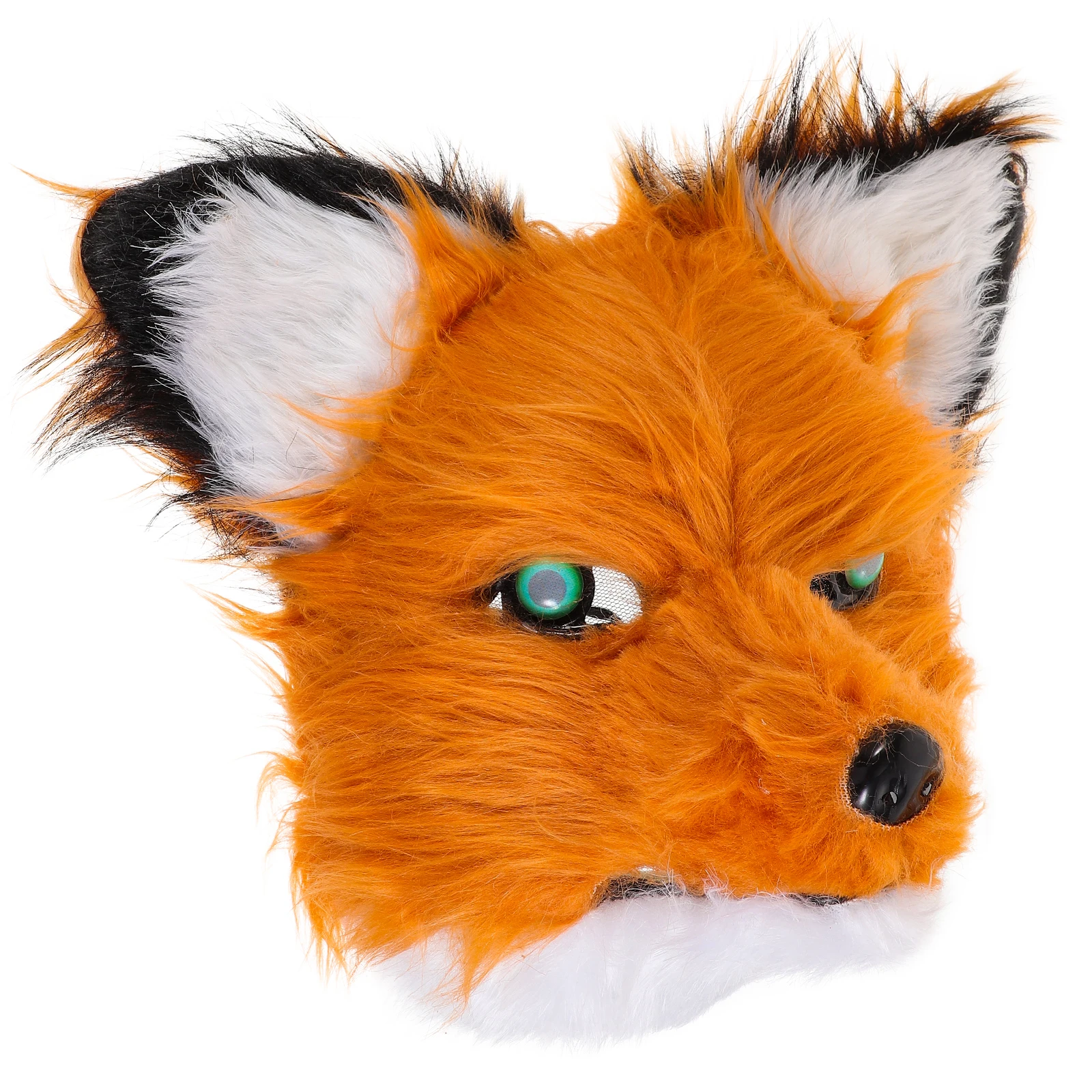 

Half face Wolf Mask Mouth opening Design for Men Masquerade Halloween Party Furry Prop Adult Male Role Play Cosplay Accessory