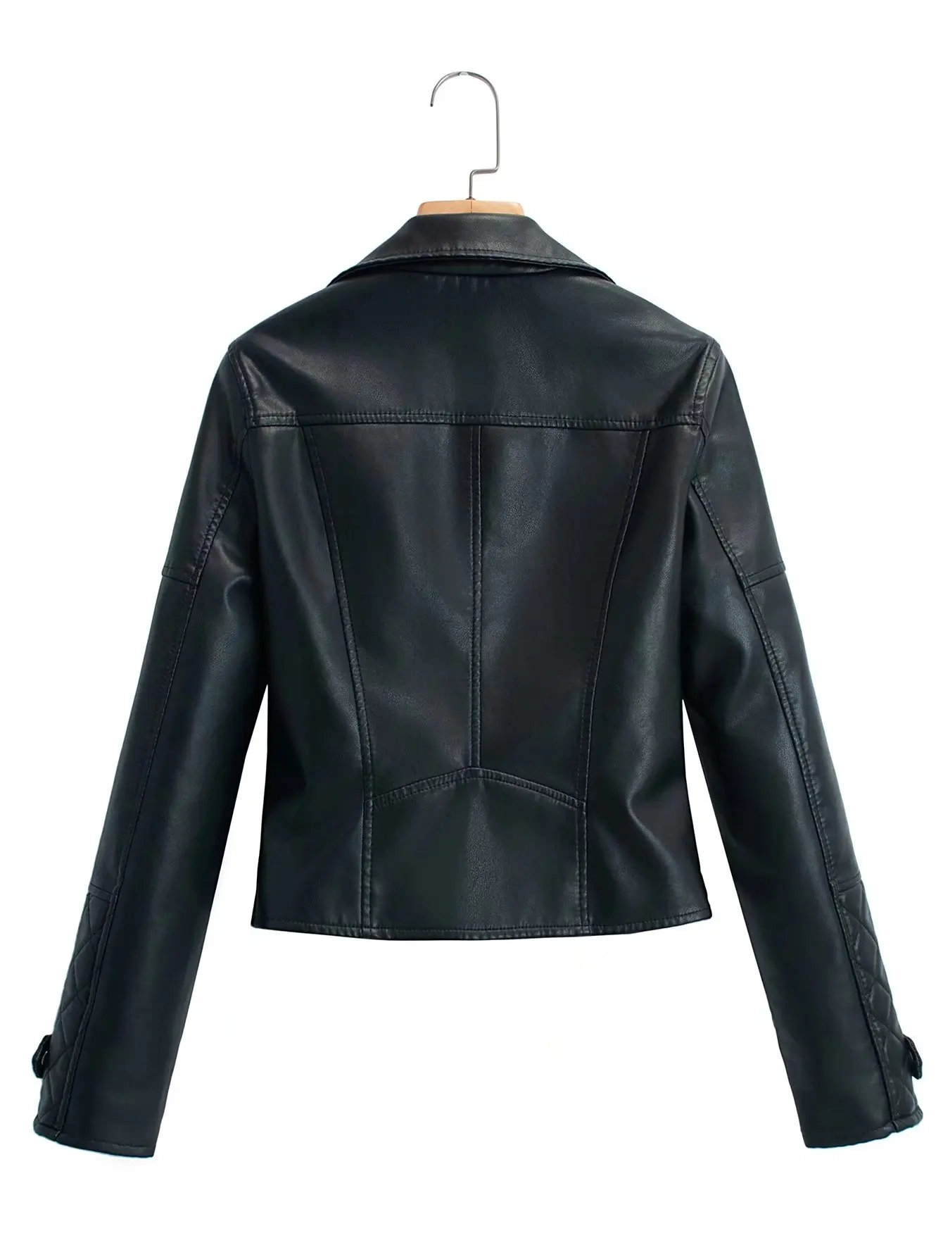 Nuovo arrivo 2022 marca inverno autunno moto giacche in pelle giacca in pelle gialla cappotto in pelle da donna giacca in pelle sottile PU
