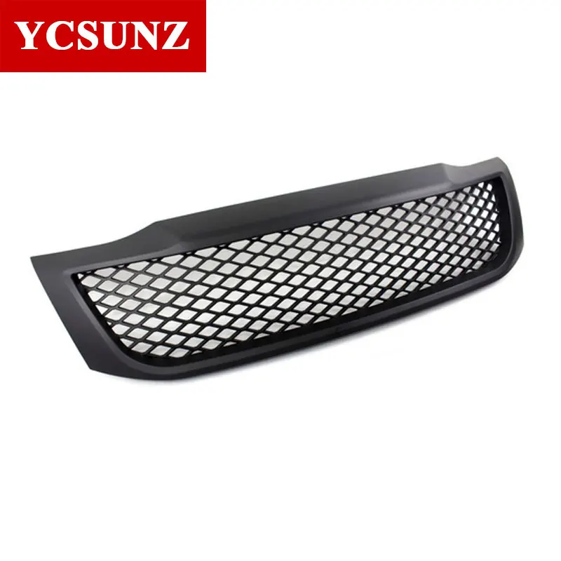 ABS Black Front Mesh Grill For Toyota Hilux Vigo 2012 2013 2014 Double Cab Car styling Ycsunz