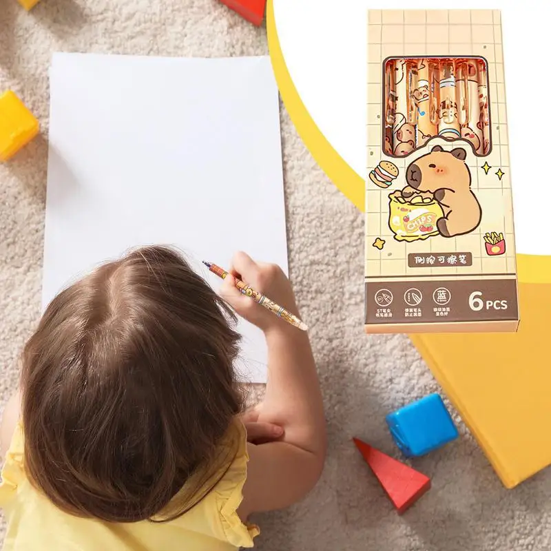 

Earasable Pens Cute Retractable Ink Pens Stationery Set 0.5mm Fine Point Journaling Supplies For Smooth Writing