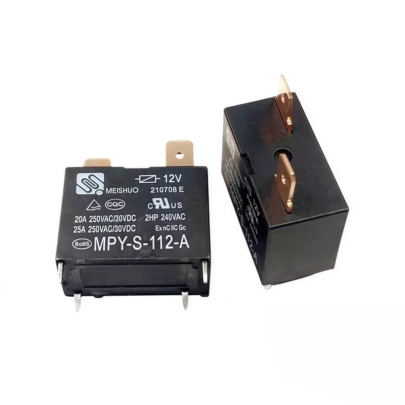 5PCS/batch original MPY-S-112-A 25A 12VDC 4-pin 2-pin copper plug suitable for air conditioning water heater motherboard relay