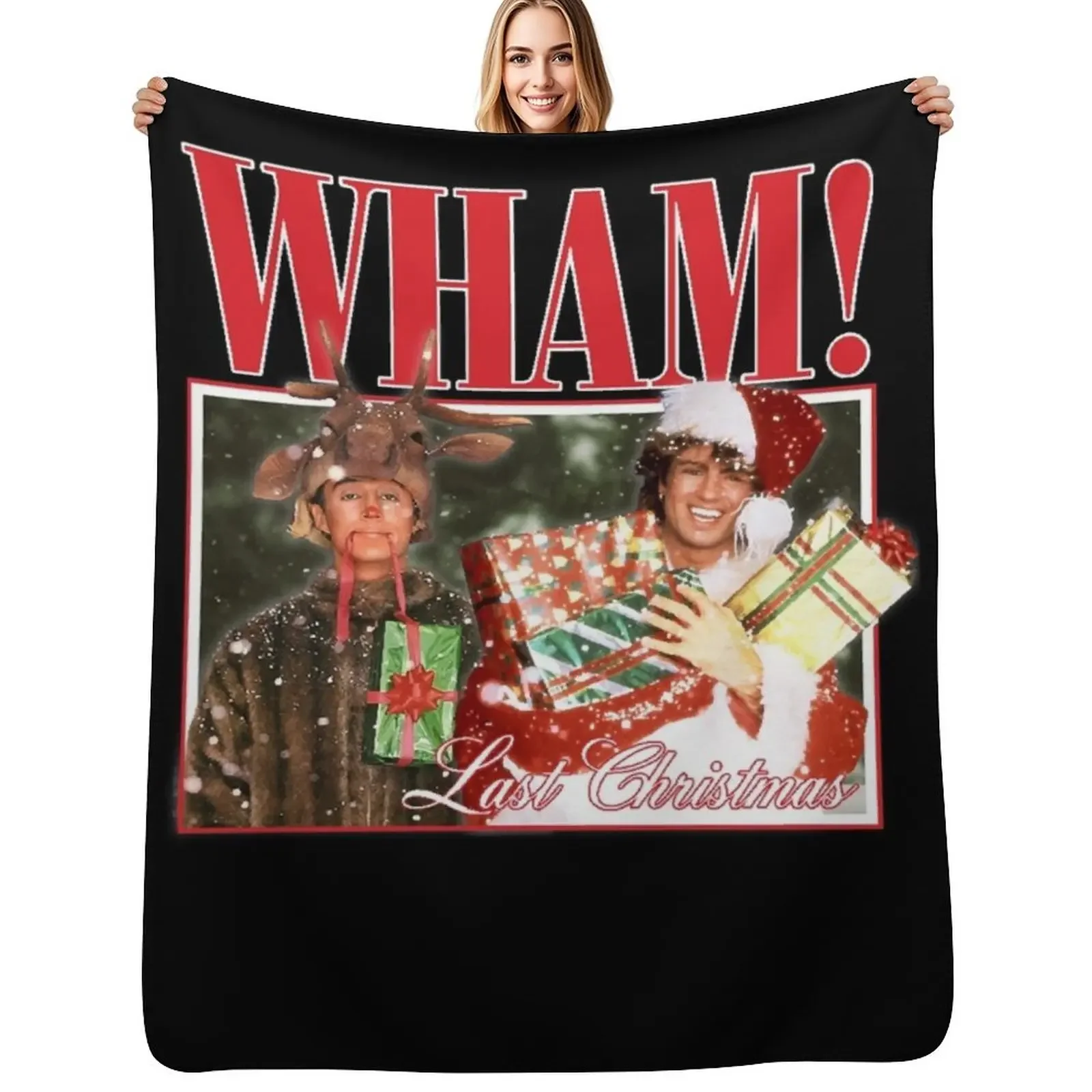 

Last Christmas Throw Blanket Soft Plush Plaid for sofa Sofa Blanket