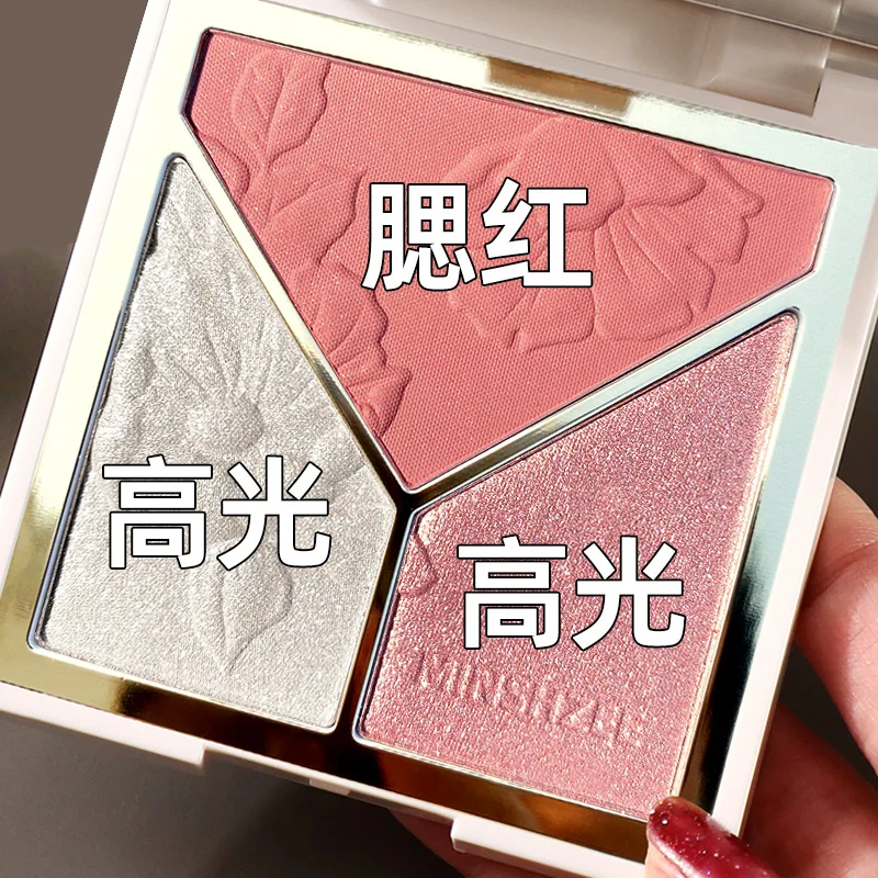 한자 옷Makeup Contour Powder Matte Face Make Up Pigmented Shadow Silhouette Blush Plate Cosmetici impermeabili tre in uno