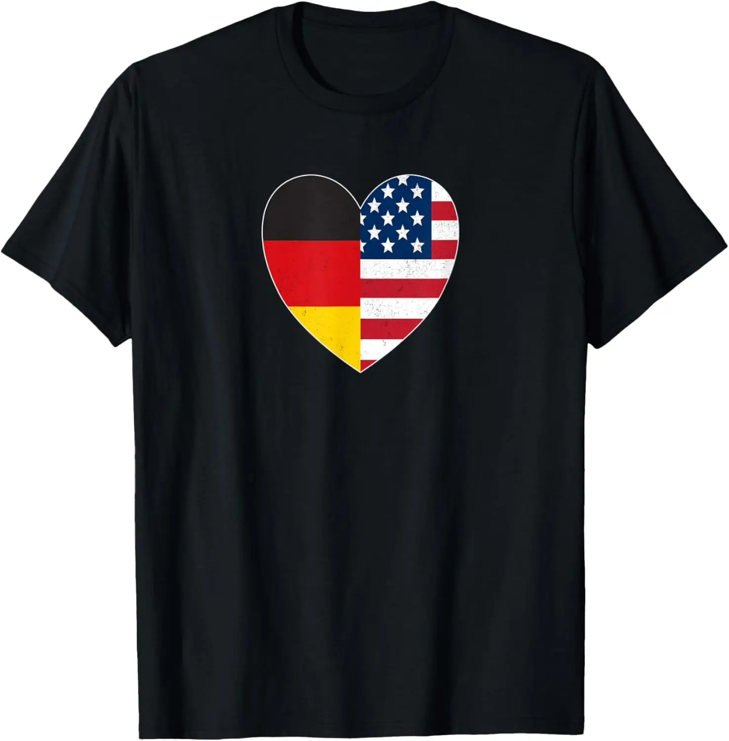 

Germany Flag German American Heart USA Patriotic T-Shirt