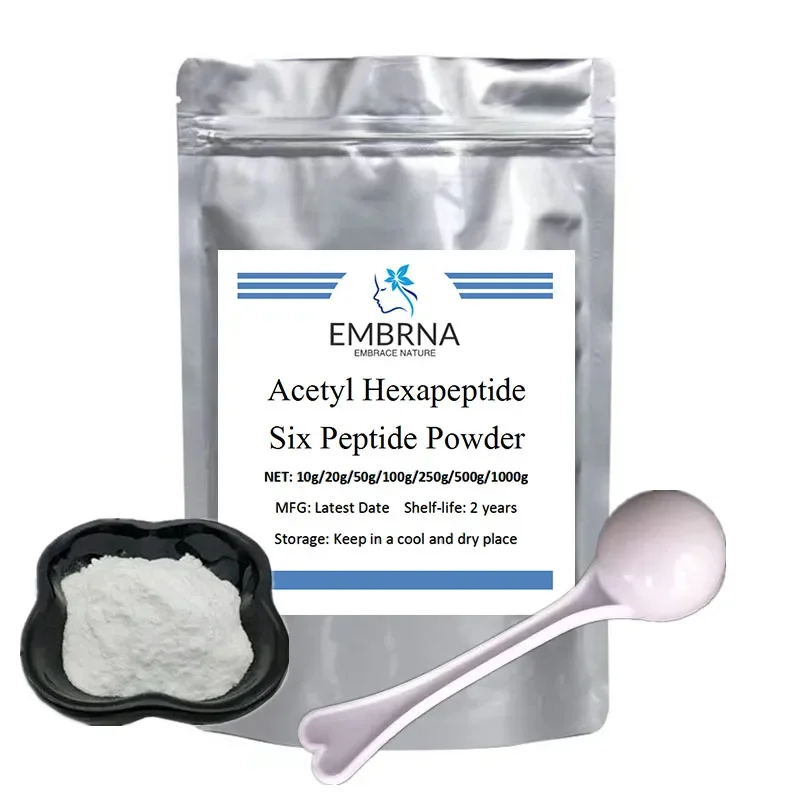 Six Peptide Powder,Acetyl Hexapeptide,Anti-Wrinkle,Moisturizing,Anti-Aging,Cosmetic Raw,DIY Handmade Make Your Own Solution