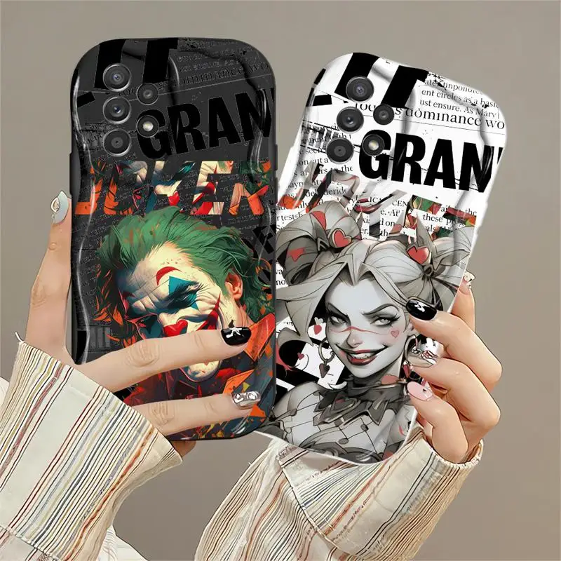 J-Joker Harley Quinn Lovers Phone Case for Galaxy A10 A20 A30s A50 A02s A03 Core A04s A04e A05 A11 A21s A51 A71 4G 