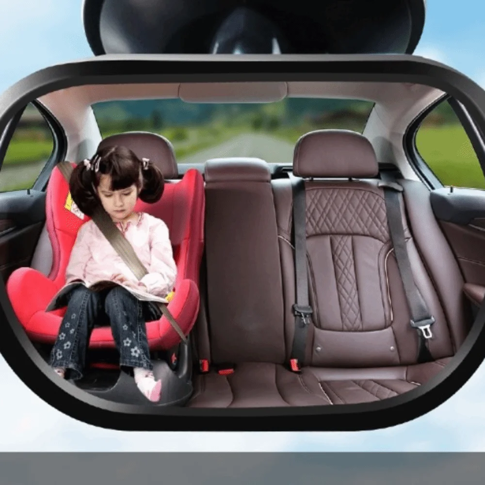

Plastic Car Rearview Mirror Wide Angle Adjustable Rear Seat Rearview Mirror Convex View Mini Size Rearview Mirror Car Use