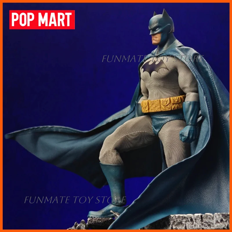 

Genuine POP MART Gong Dc Batman Hush Cloth Outfit Articulated Action Figure Collectible Model Blind Box Home Desktop Display