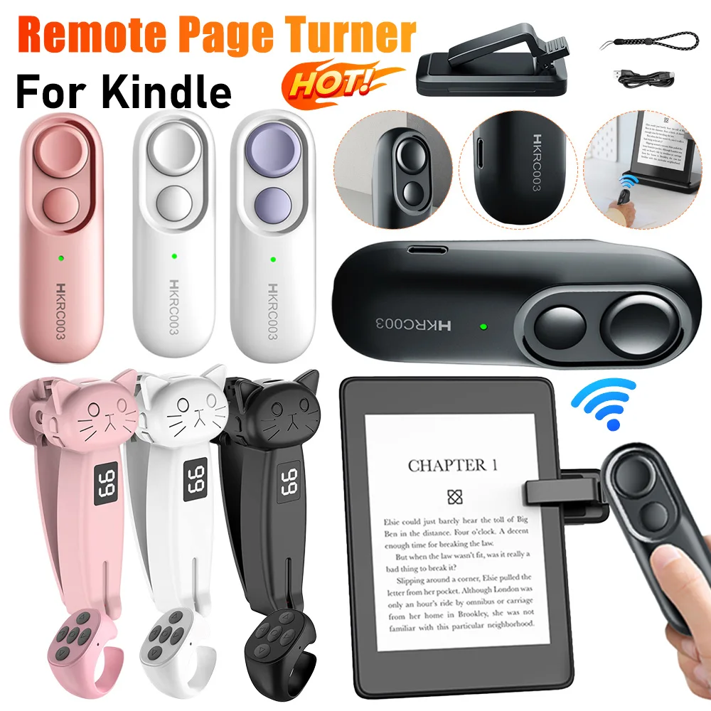 Remote Page Turner Phone Camera Video Record Remote Triggers Remote Photo and Video Remote Control Extenders Kindle Accessories