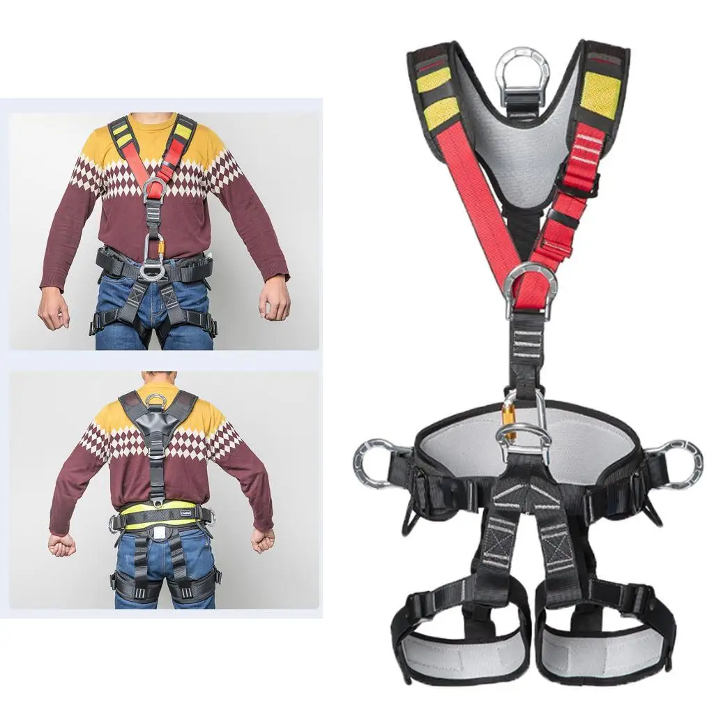 Climbing Harness Fall  Tree Climbing Gear Rappelling Harness Safety Climbing  Training Activities