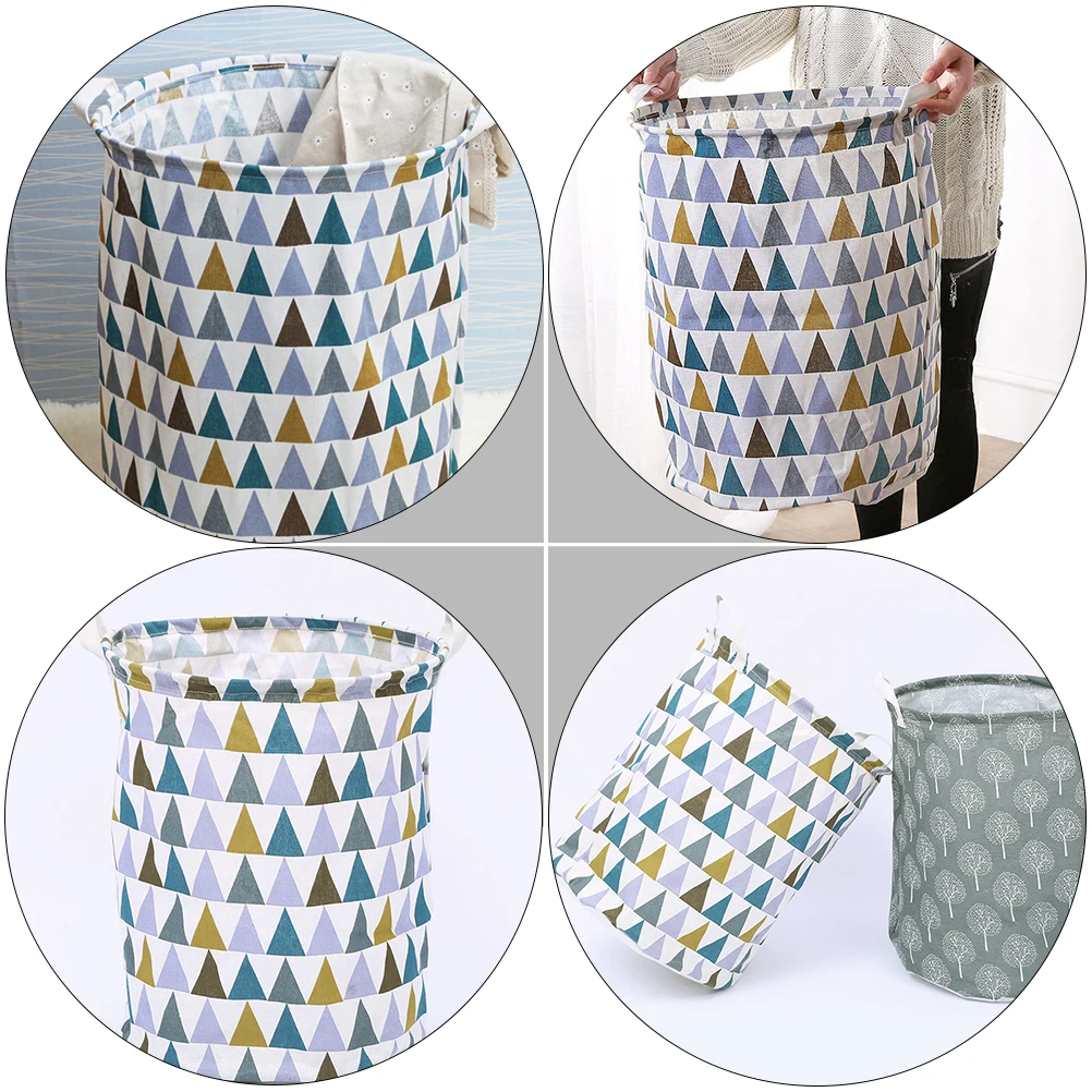 

Large Capacity Dirty Clothes Basket Cotton Linen Foldable Laundry Organizer Storage Bucket Bedroom Bathroom Home Sundries Box
