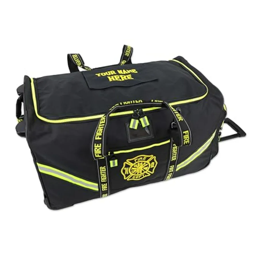 

Сумка для пожарного снаряжения Lightning X Customizable Premium на колесах с выдвижной ручкой и вышитым именем - ЧЕРНАЯ