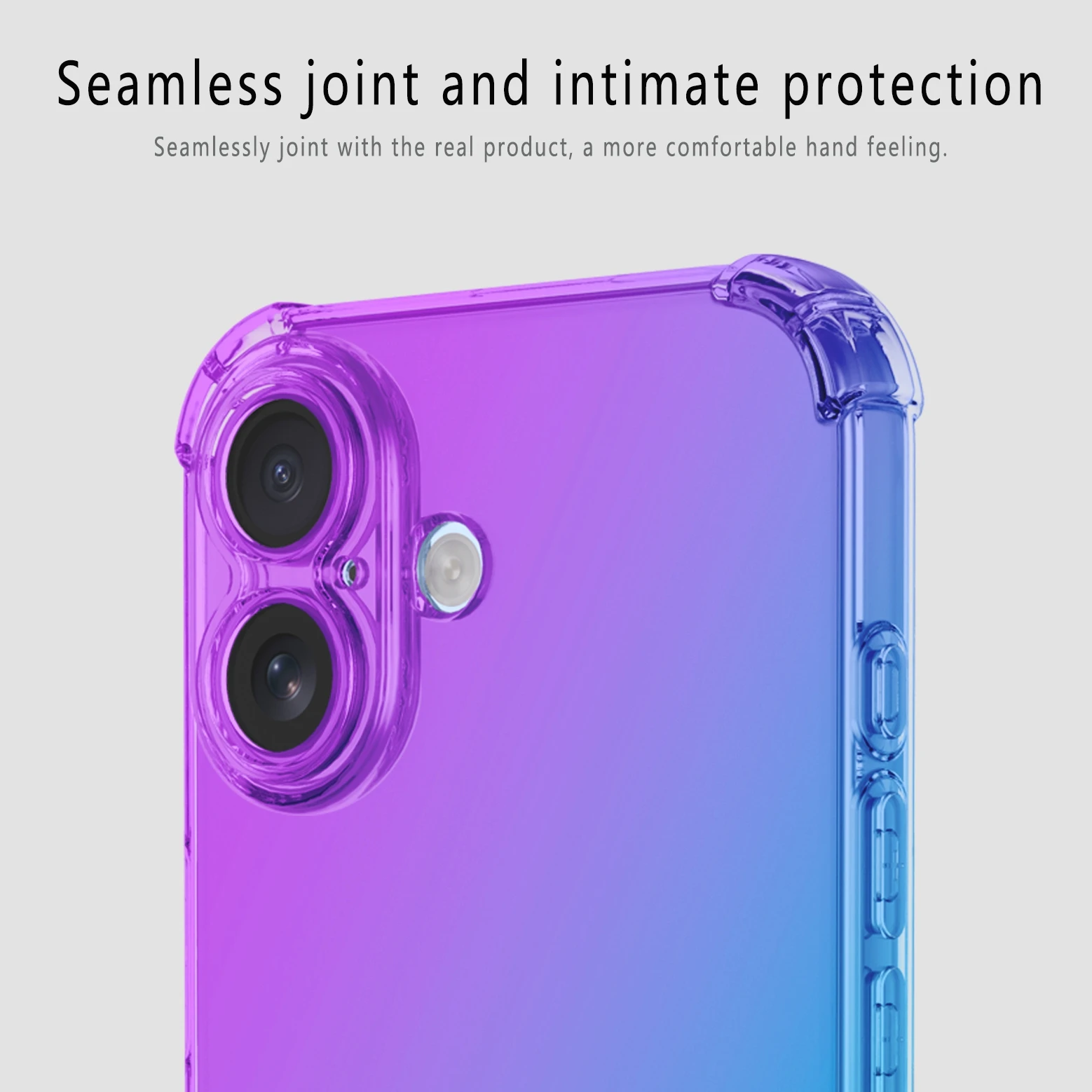 Nowe etui z gradientem TPU, odporne na wstrząsy, z poduszką powietrzną, do Apple iPhone 17 Pro Max iPhone 17, ochronne etui na tył telefonu, obudowa, coque, fundas