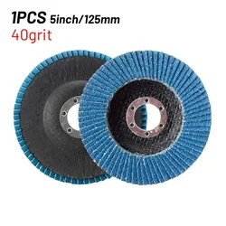 5 ''125mm Metallo Levigatura Dischi Lamellari Mole Taglio del Legno 40/ 60/80/120grit Per Smerigliatrice Angolare Levigatura Lucidatura Strumento Acces