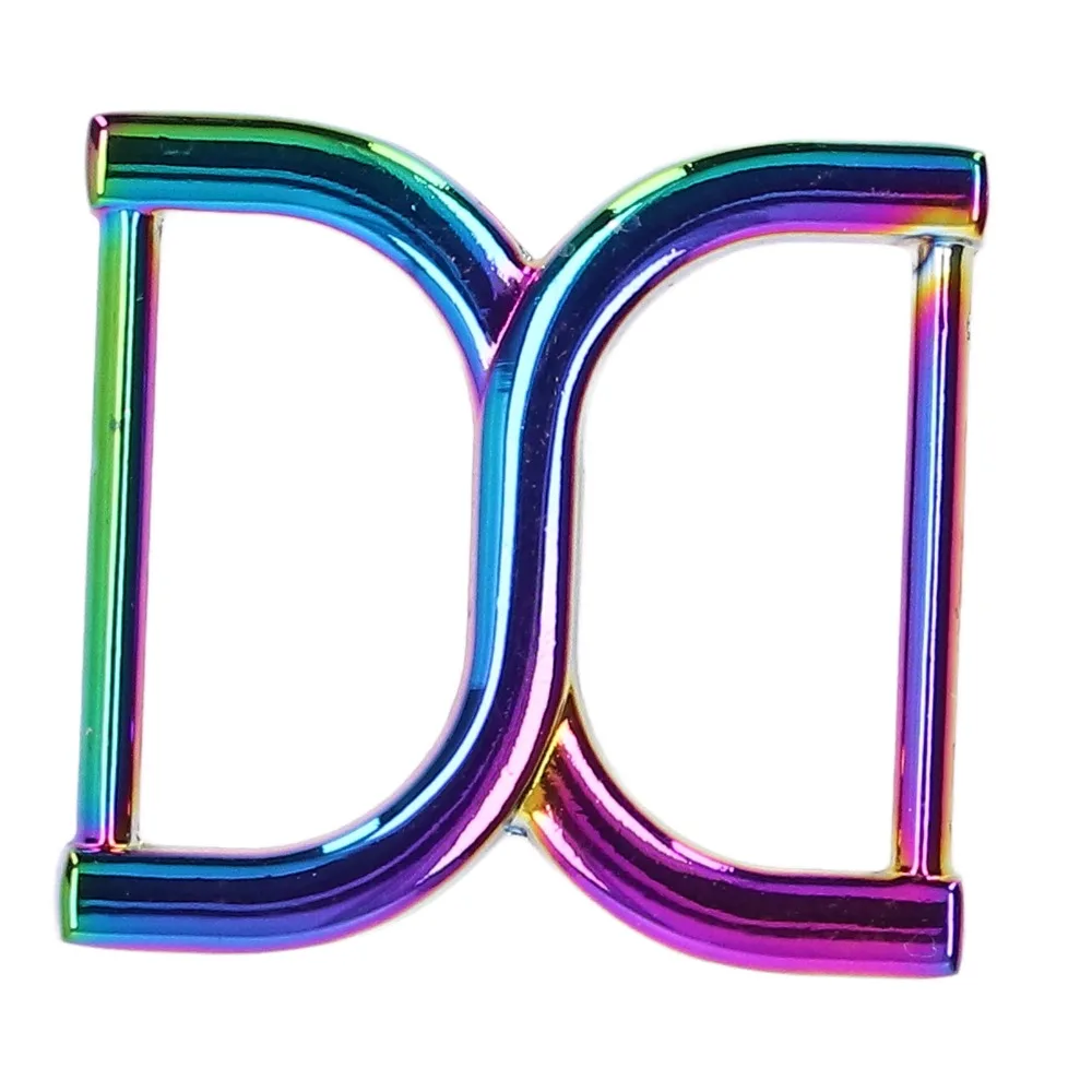 4PCS Iron Double D Rings Durable Strong 25mm D Rings for Purse Leather Buckle Decorative Buckle Small D Rings Purse Accessories