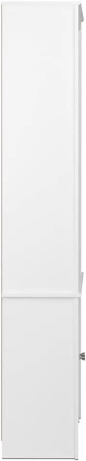 Estante Prepac com 2 portas Shaker, Branco, 14.5 "D x 26.25" W x 80 "H