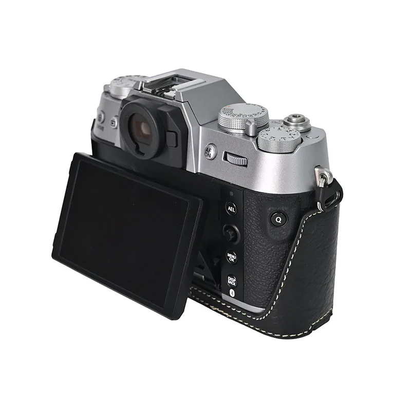 PU Leather Fujifilm XT50 Camera Case Bag Half Body Cover For Fujifilm XT50