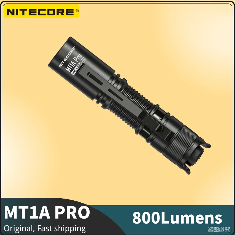 NITECORE MT1A Pro UHi 25 LED 800Lumens USB-C Rechargeable Compact LED Flashlight With 14500 Battery