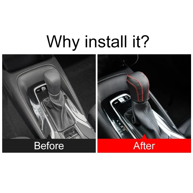 لتويوتا كورولا E210 2019 2020 2021 2022 2023 2024 الهجين سيارة والعتاد التحول التلقائي والعتاد رئيس التحول المقبض غطاء الملحقات