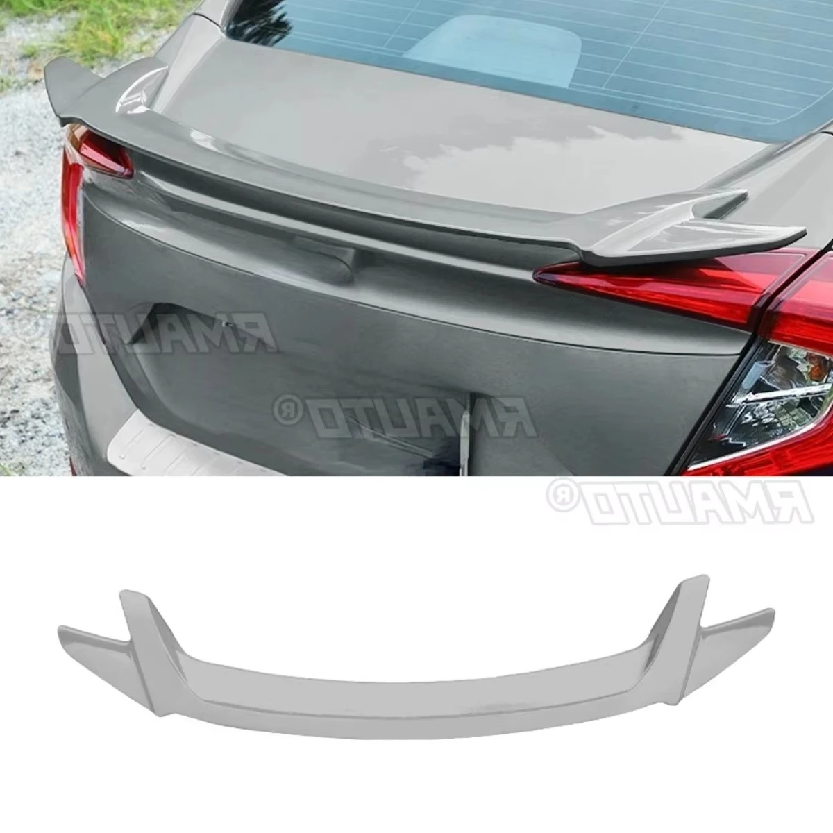 

For Honda Civic 10th Sedan 2016-2020 Car Rear Trunk Spoiler Wing Modification Part Rear Trunk Spoiler Wing Exterior Part