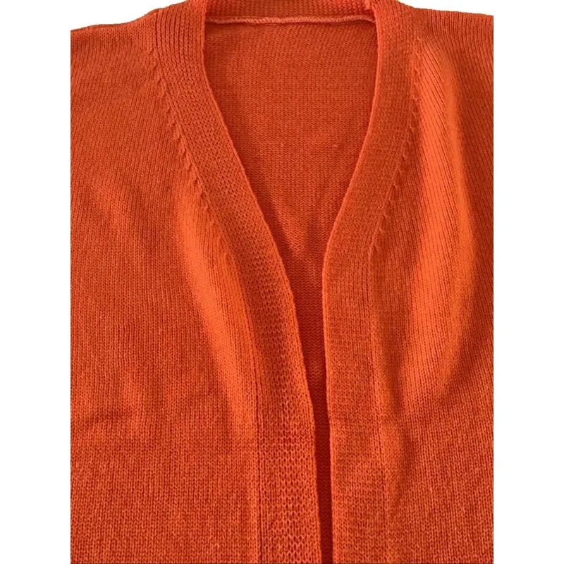 حجم كبير 1XL-5XL المرأة الجديدة الخريف سترة مشغولة من الصوف بلون معاطف سترة فضفاضة غير رسمية