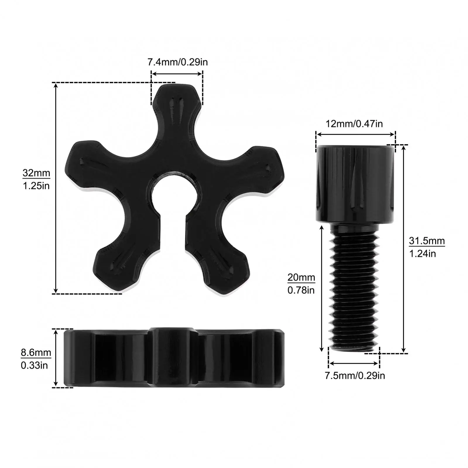 Motorcycle Aluminum Slotted Screws M8x1.25 Clutch Cable Wire Adjuster Clutch Levers for AR125LC EN500 ER6-F ER6-N GPX250 GPX600