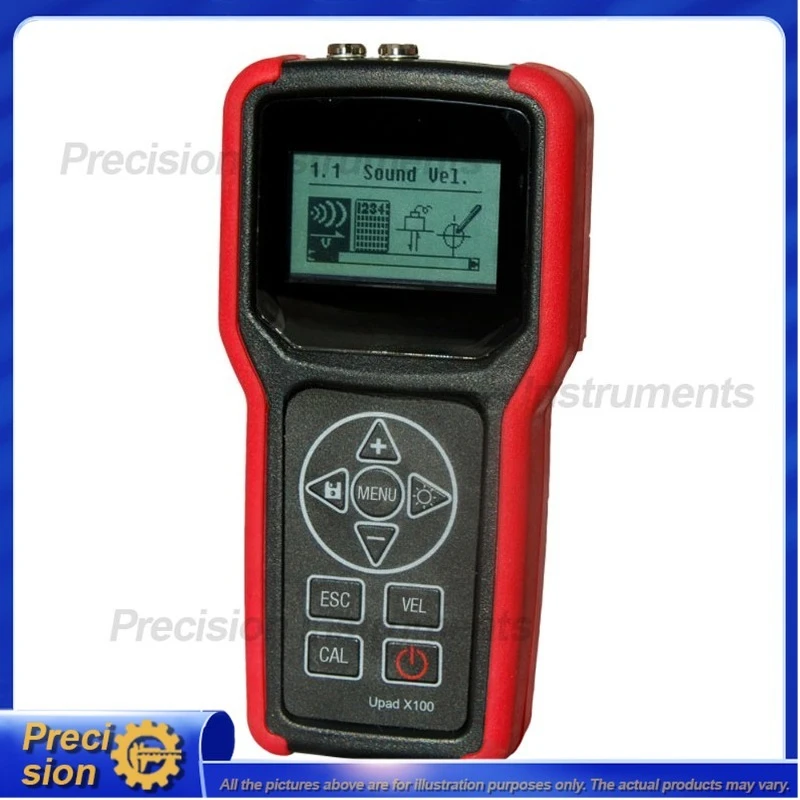 Portable Ultrasonic Thickness Gauge 0.75–400 mm Range for Steel Cast Steel Aluminum Plastic Metal Pipe Wall Corrosion