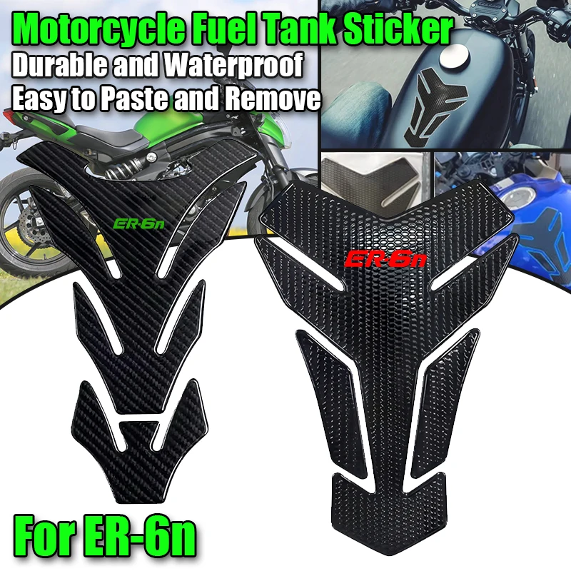 

Для мотоцикла Kawasaki ER-6N ER 6N ER6N: 3D-наклейка-протектор из углеродного волокна на бензобак (защитная накладка на бак)