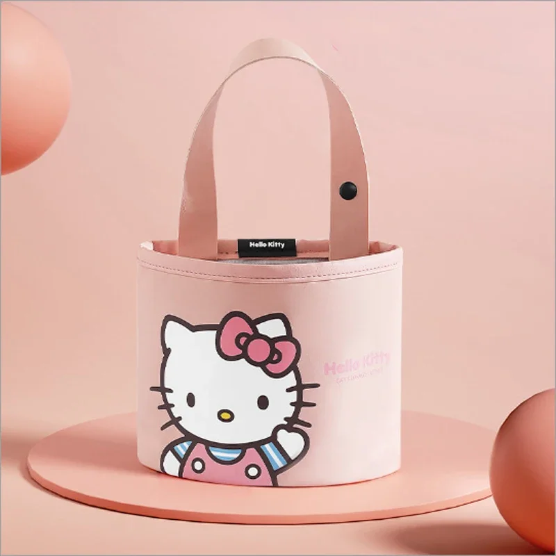 Sanrio Genuine Car Storage Box Hello Kitty Cartoon Seat Hanging Storage Bag Cute Car Decoration Supplies Accessories Gifts