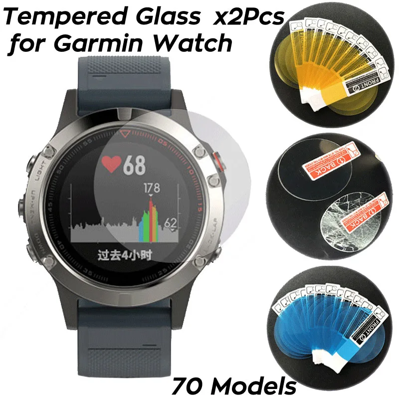 Uhrenschutzfolie für Garmin Fenix 6S 7x Pro Vivoactive Forerunner Schutzglas-Film für Smartwatches
