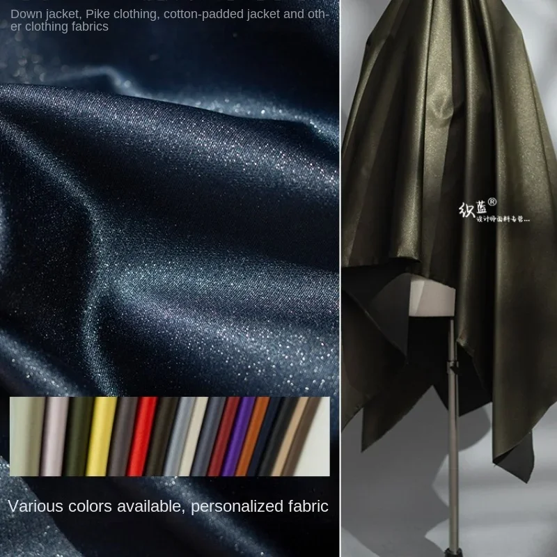 

Polyester Fabric Thickened Cotton Down Jacket Suit Clothing Wrinkle Resistant Designer Diy Sewing cloth Material By The Meter