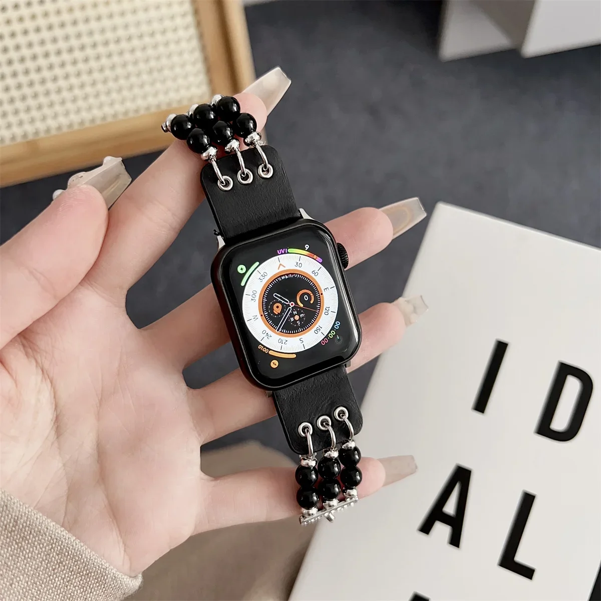 Kellarihm iWatchi jaoks 42/44/45/46/49mm 38/40/41mm metallist moodne kellarihm kellaseeria Ultra2 jaoks 10/9/8/7/6/5/4/3/2/1_voghion.com